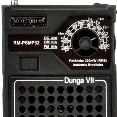 Rádio Portátil Rm-Psmp32 Preto Motobras