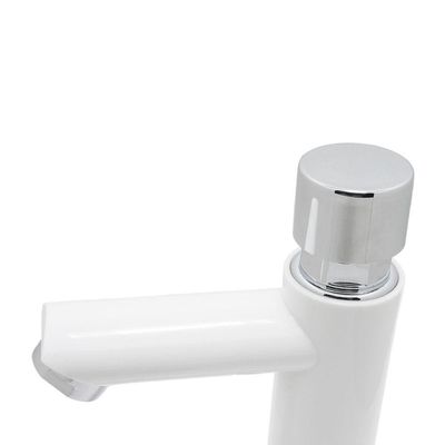 Torneira Banheiro Mesa Lavatório Automática Arejador Branco Luxo