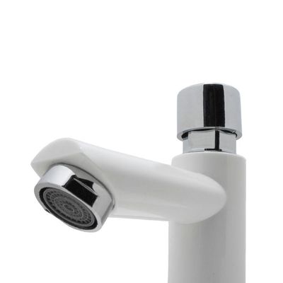 Torneira Banheiro Mesa Lavatório Automática Arejador Branco Luxo