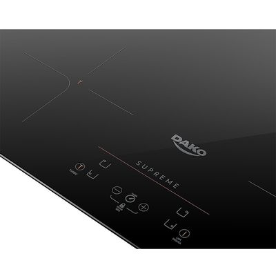 Cooktop de Indução Dako Supreme 4 Bocas Mesa Vitrocêramica Preto / 220V