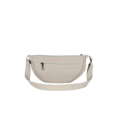 Bolsa Meia Lua Transversal Náilon Up4you Cinza