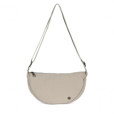 Bolsa Meia Lua Transversal Náilon Up4you Cinza