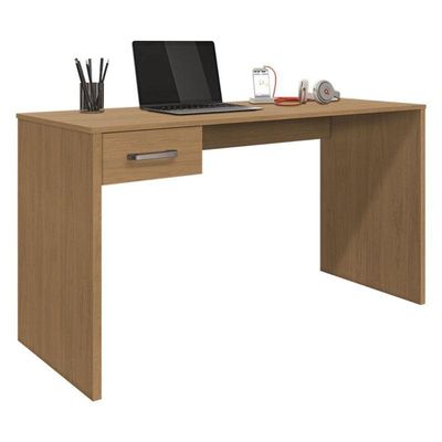 Mesa Para Computador Com Gaveta E Gaveteiro Gávea Com Chave 4 Gavetas Freijó Fosco - Móveis Leão