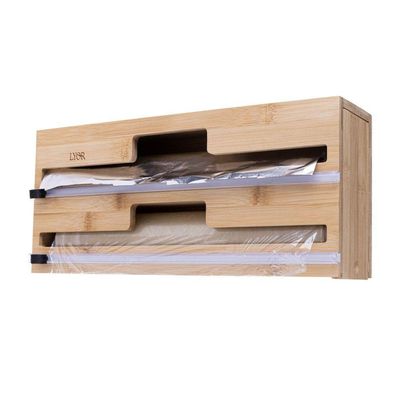 Organizador Para Rolos De Parede-gaveta Em Bambu Lyor