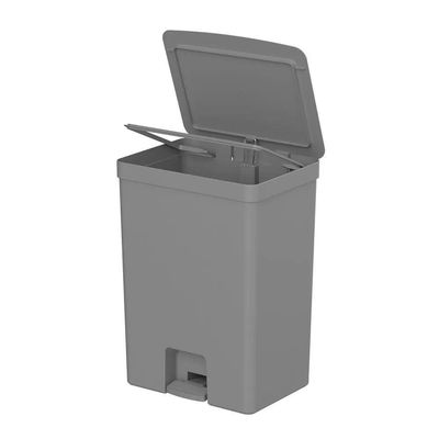 Lixeira Com Pedal Trium 50 L Chumbo Ou