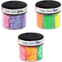 Glitter Shaker Neon 6 Cores - 60g - Brw