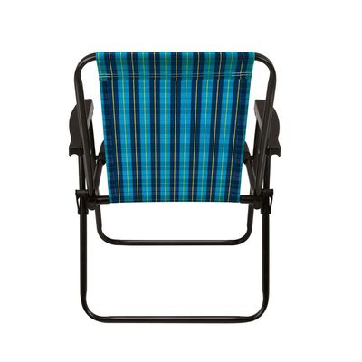 Cadeira Alta de Praia Marine Dobrável Mor Azul