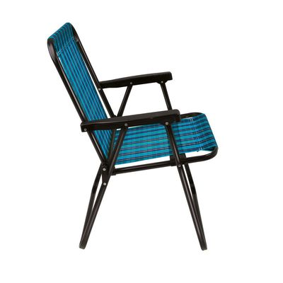 Cadeira Alta de Praia Marine Dobrável Mor Azul