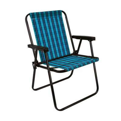 Cadeira Alta de Praia Marine Dobrável Mor Azul