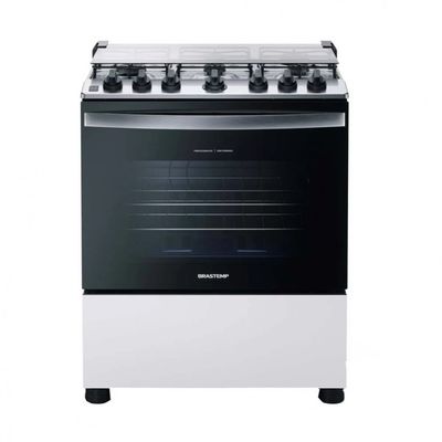 Fogão 6 Bocas com Acendimento Automático BFS6NCB Brastemp Branco / Bivolt