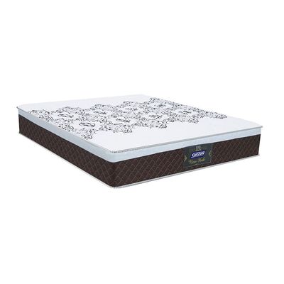 Conjunto Cama Box Queen New York e Colchão em Molas Ensacadas Gazin Marrom