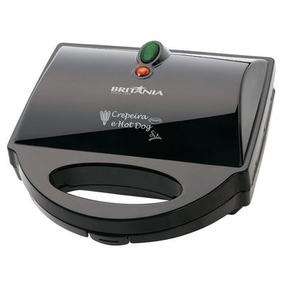 Crepeira Britânia Six Chapas Antiaderentes Preto / 110V