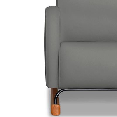 Poltrona Com Base Balanço Em Tecido Veludo Cindy – Lucadi Cinza