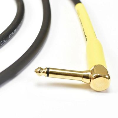 Cabo Guitarra Shogun 0,75mm P10-p10 90° 4,57m Preto