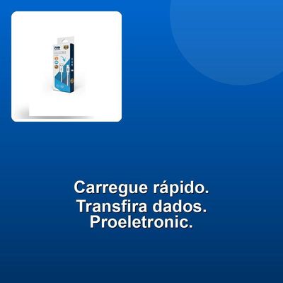Cabo Usb Proeletronic Celular Tipo C 1m Caus-100c