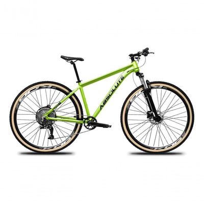 Bicicleta Aro 29 Absolute Nero 5 12v Hollowtech K7 Freio Hidráulico Garfo Trava No Guidão Verde Tam: 15