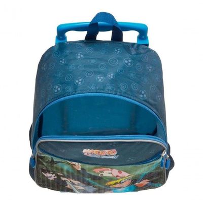 Kit Mochila Rodinhas Lancheira Estojo Infantil Escolar Menino Naruto Time 7 Pacifc