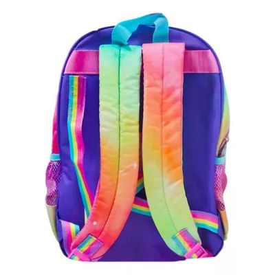 Mochila Costas Unicórnio Escolar Infantil Menina Follow Rainbow Denlex