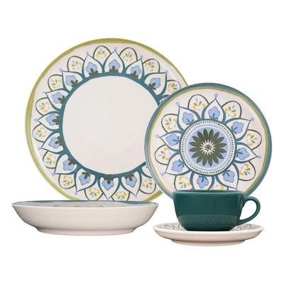 Aparelho De Jantar 30 Peças Flat Nisa Oxford