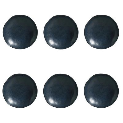 Conjunto De Pratos Fundos 06 Peças Orgânico Night Blue Porto