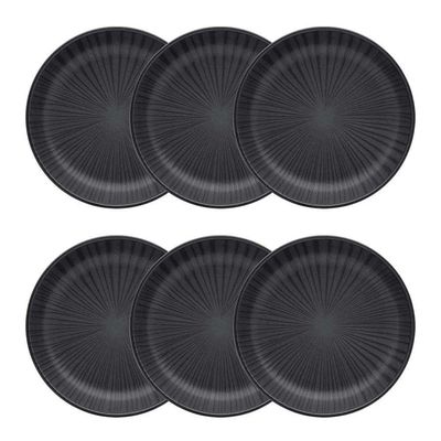 Conjunto De Pratos Fundos 06 Peças Flat ônix Oxford