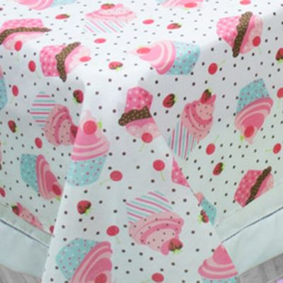 Jogo de Cama Lençol Solteiro Alegria 2 Peças Cupcake - Rosa