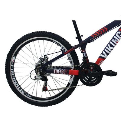Bicicleta VikingX TUFF25 Aro 26 Freeride 21V Roxo/Laranja