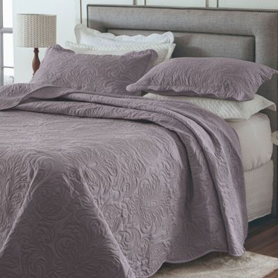 Kit Cobre Leito Colcha Basic Queen 3 Peças Dupla Face Liso Classic - Lavanda - 100% Poliéster