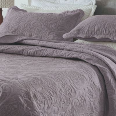 Kit Cobre Leito Colcha Basic Queen 3 Peças Dupla Face Liso Classic - Lavanda - 100% Poliéster