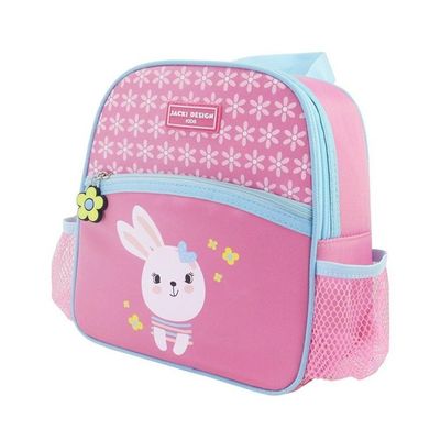 Kit Mochila Com Rodinhas Lancheira Pote P/ Lanche E Porta Acessórios Multiuso Pimpolho Rosa