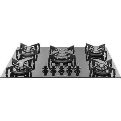 Cooktop Top Vidro 5 Queimadores Bivolt