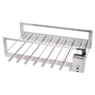Churrasqueira Giratória Rotativa Bivolt Aço Inox Cris 08 Espetos