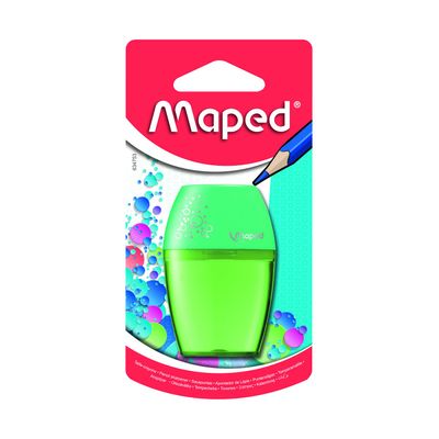 Apontador Maped com Depósito Shaker 1 Furo Cores Diversas - Item Sortido