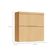 Armário Aéreo Marquesa 100% MDF 2 Portas Nature