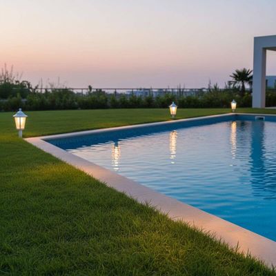 Balizador de Jardim Branco Alumínio 31cm Luminária Lente Fosca Murro Decorativo Dital