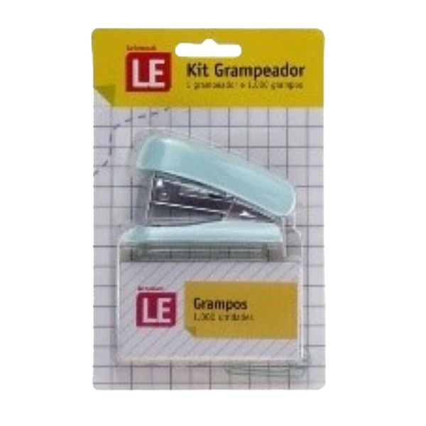 Grampeador Le com Grampo 24/06 Azul Grampeador Le com Grampo 24/06 Azul