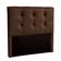 Cabeceira Estofada King Alice Nature Material Sintético Marrom 193x136