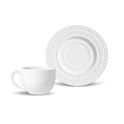Aparelho De Jantar 42 Peças Roma Branco Porto Brasil