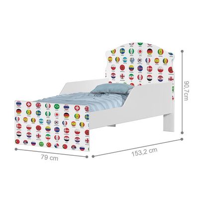Mini Cama Futebol Seleção Com Colchão