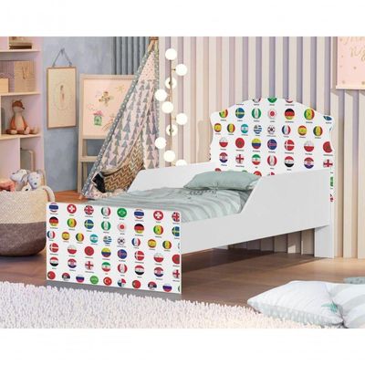Mini Cama Futebol Seleção Com Colchão