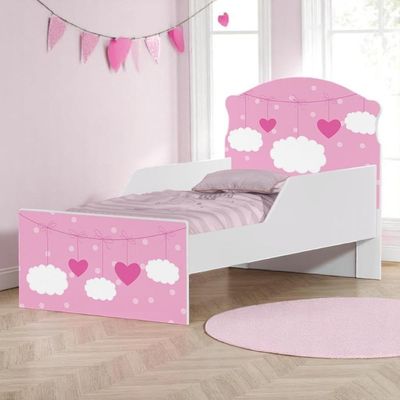 Mini Cama Nuvens E Coração Meninas