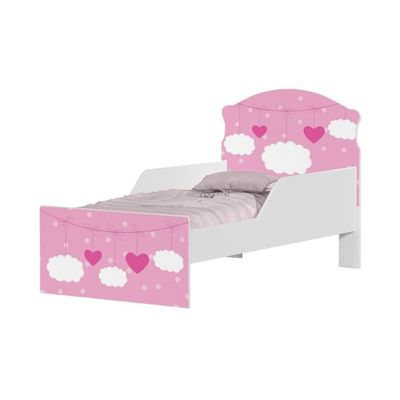 Mini Cama Nuvens E Coração Meninas