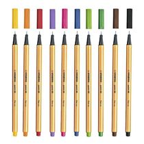 Kit Caneta Fineliner 0.4mm Point 88 10 Cores - Stabilo