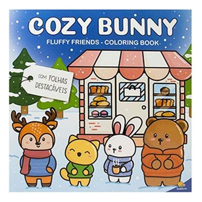 Livro Para Colorir Fluffy Friends Coloring Book 3 Unidades - Todolivro