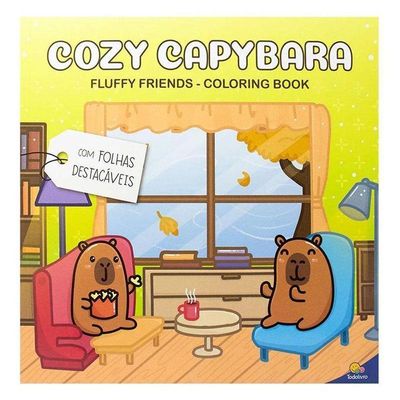 Livro Para Colorir Fluffy Friends Coloring Book 3 Unidades - Todolivro