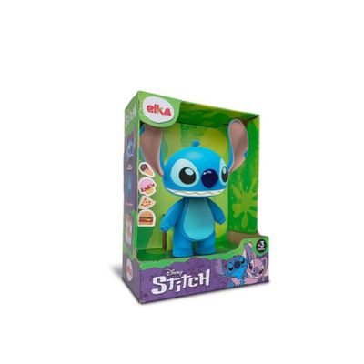 Boneco Stich Articulado 24 Cm Abre A Boca Azul