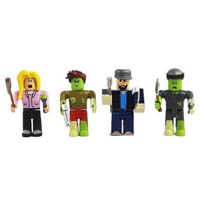 Cartela 4 Boneco Articulado 7Cm Roblx Ataque Zumbi Nº6