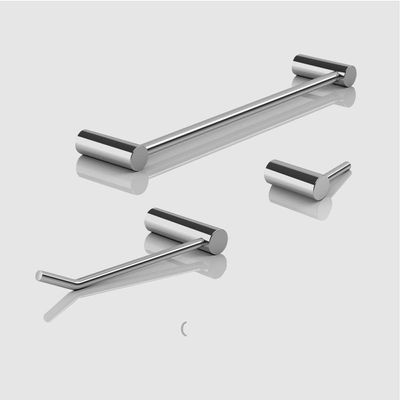 Kit Acessório Banheiro Escovado 3 Peças Grego Metal 2030or