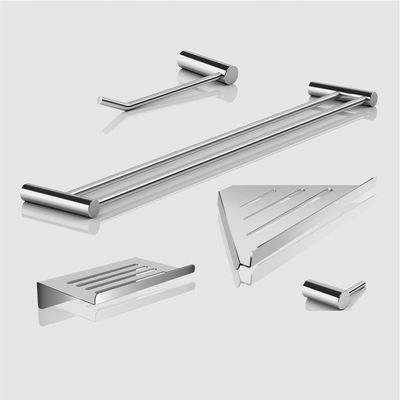 Kit Acessórios Para Banheiro Alto Brilho 5 Peças Grego Metal 2102or