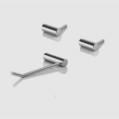 Kit Acessórios Para Banheiro 3 Peças Escovado Grego Metal 2020or
